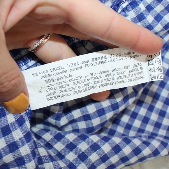 SOLD Zara Woman Gingham Bell Sleeve Dress - Picture 8 of 8